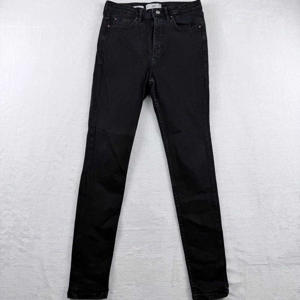 Mango Soho Black Denim Skinny Jeans Size 6